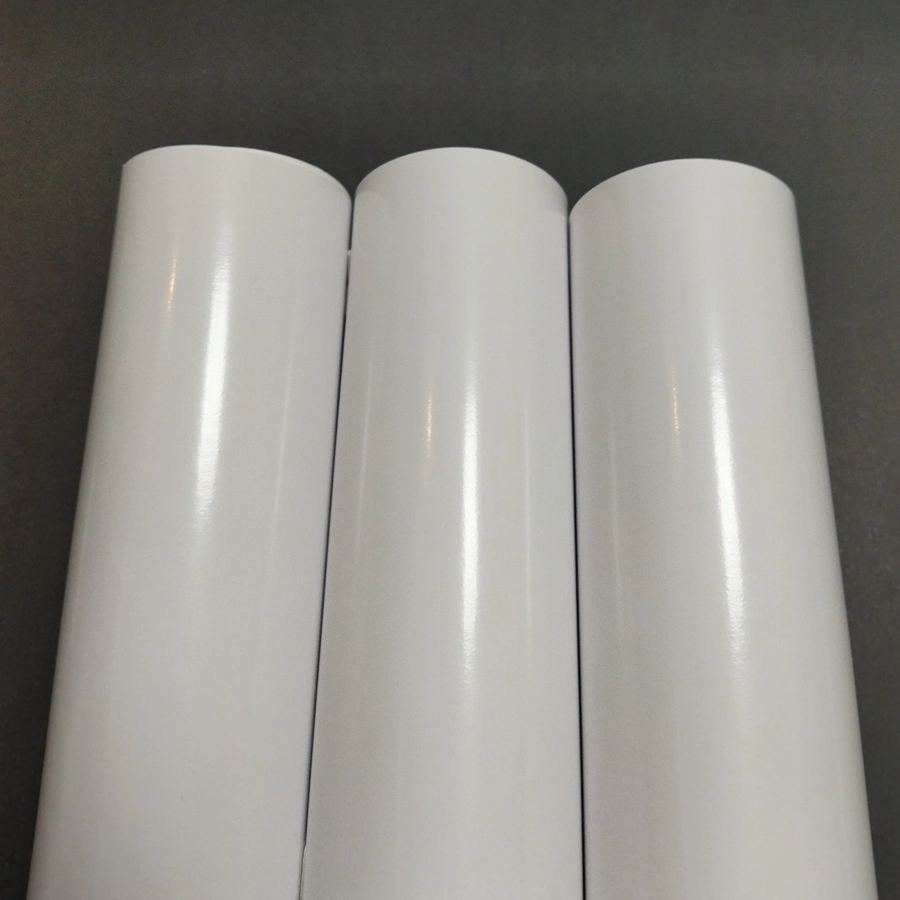 100mic Monomeric White Glossy PVC Vinyl Solvent Printable Self Adhesive Vinyl