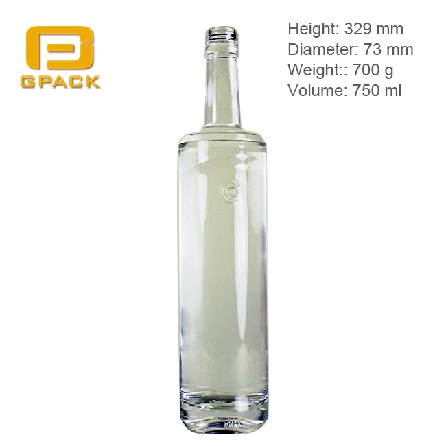 High-End Screw Plastic Aluminum Cap Vodka Glass Bottle Half Middle Everclear Green Blue Personalized Wine Liquor Mini Hennessy Bottle