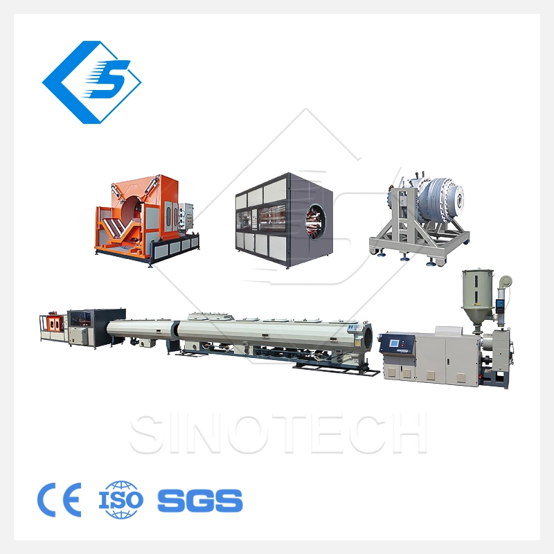 Good Quality Automatic Fully HDPE Pipe Extrusion Machine Price with Haul off Machine