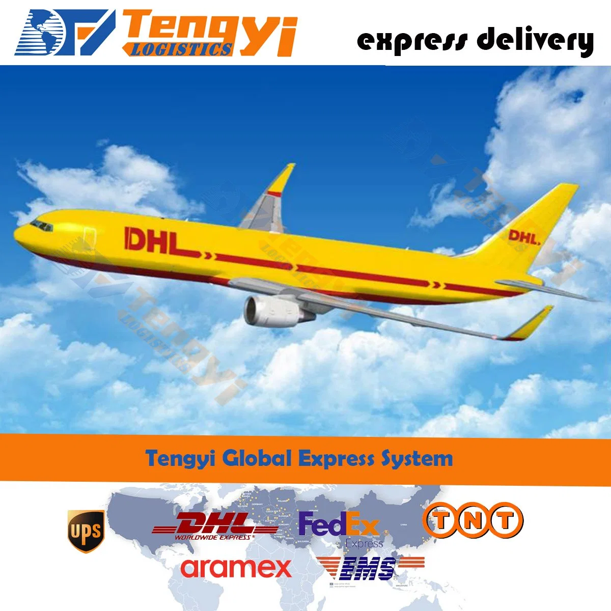 Agent de fret aérien bon marché Prix de livraison à partir de la Chine à Bakou/Islamabad/Manama/Thimphu Services express DHL/UPS/FedEx/Tntcourier
