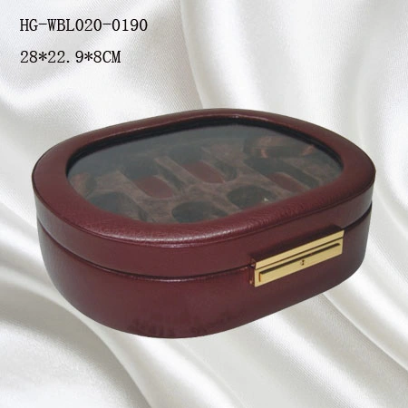 Wholesale/Supplier Luxury Round Leather Watch Box of 6 Slots