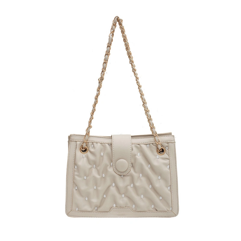 Fashion Lingge PU Leather Shoulder Bag High Quality Handbag Simple Ladies Handbag