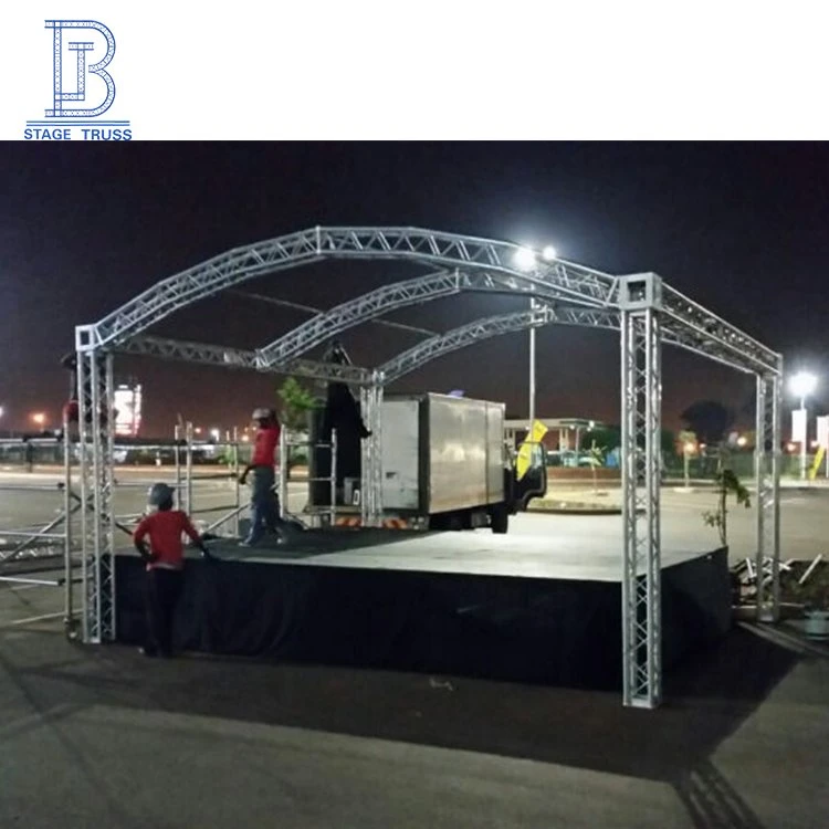 Aluminum Lighting Outdoor Small Concert Stage Roof Truss