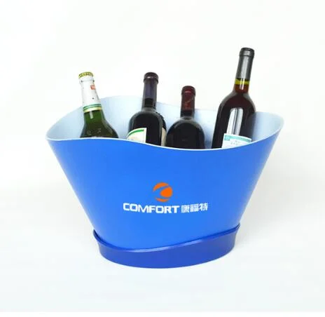 Bouteille de Vin Bière le godet en plastique du refroidisseur de boissons 5L 8L 12L 15L Seau à glace avec logo personnalisé pour la promotion