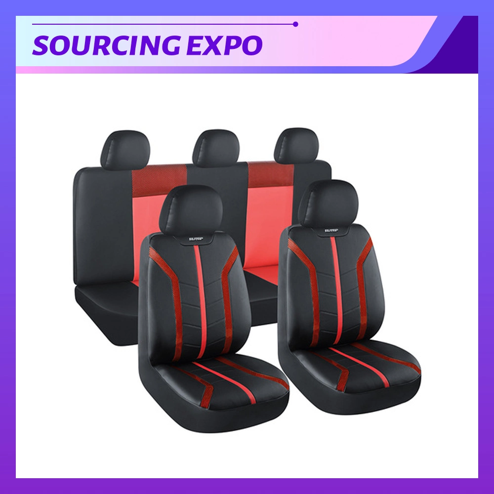 ملحقات السيارات أغطية مقاعد السيارة المصنوعة من الجلد PVC تم ضبط مقعد السيارة العالمي بالكامل