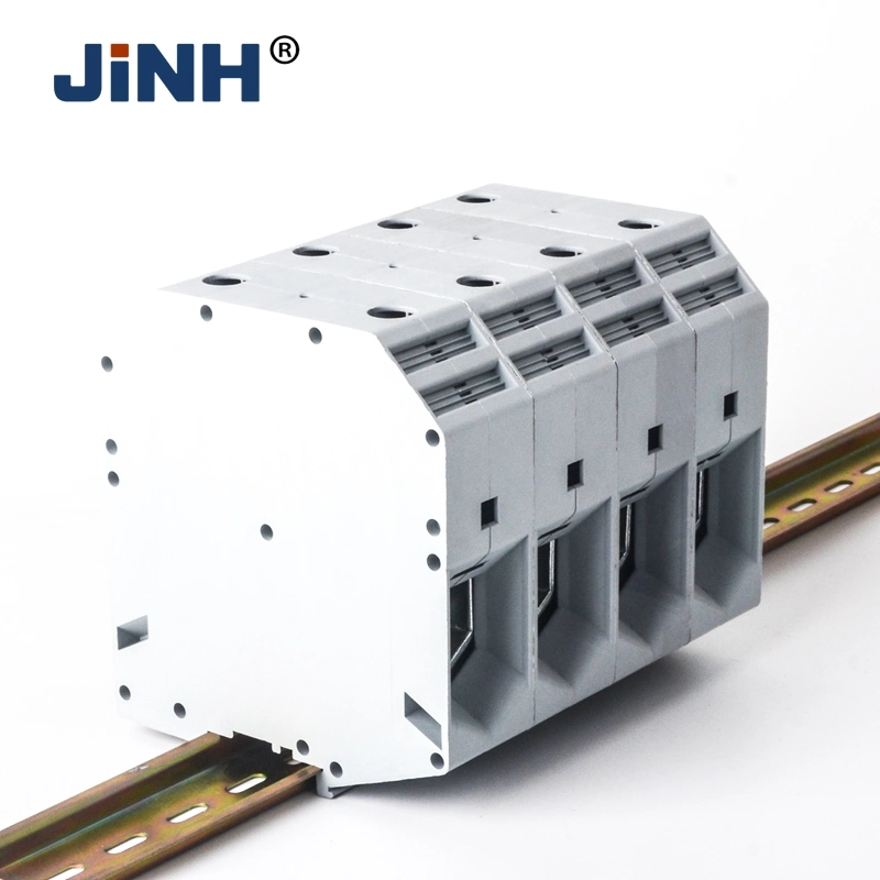 Terminal Blocks Universal DIN Rail Mounted Lug Plate Wiring Row Connection Copper Parts Blue/Gray