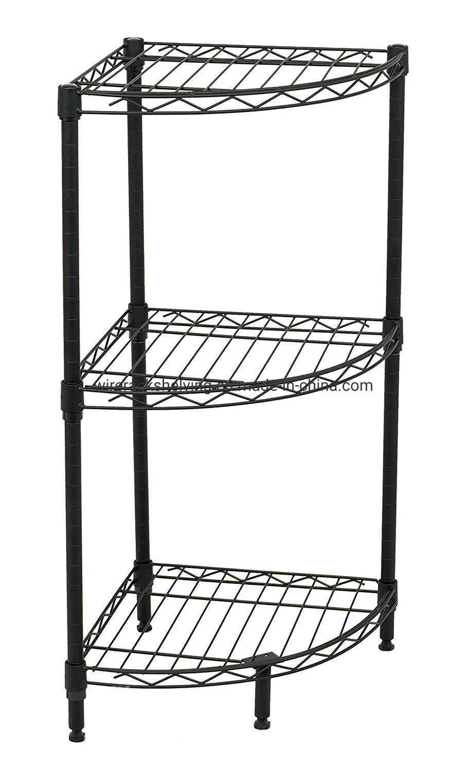 Chrome Wire Simply Corner Unit with 3 to 5 Tier for Expand Your Life