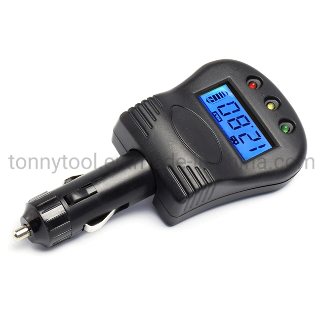 Цифровой автомобильный тестер емкости аккумулятора Tonny Factory Direct LCD Display Voltage Meter, монитор аккумулятора