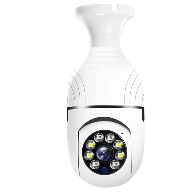 10% de descuento en la aplicación Carecam para la cámara de vigilancia inalámbrica con visión nocturna de 3MP, cámara panorámica de 360 grados con ojo de pez, cámara de bombilla de luz E27 con WiFi IP CCTV.