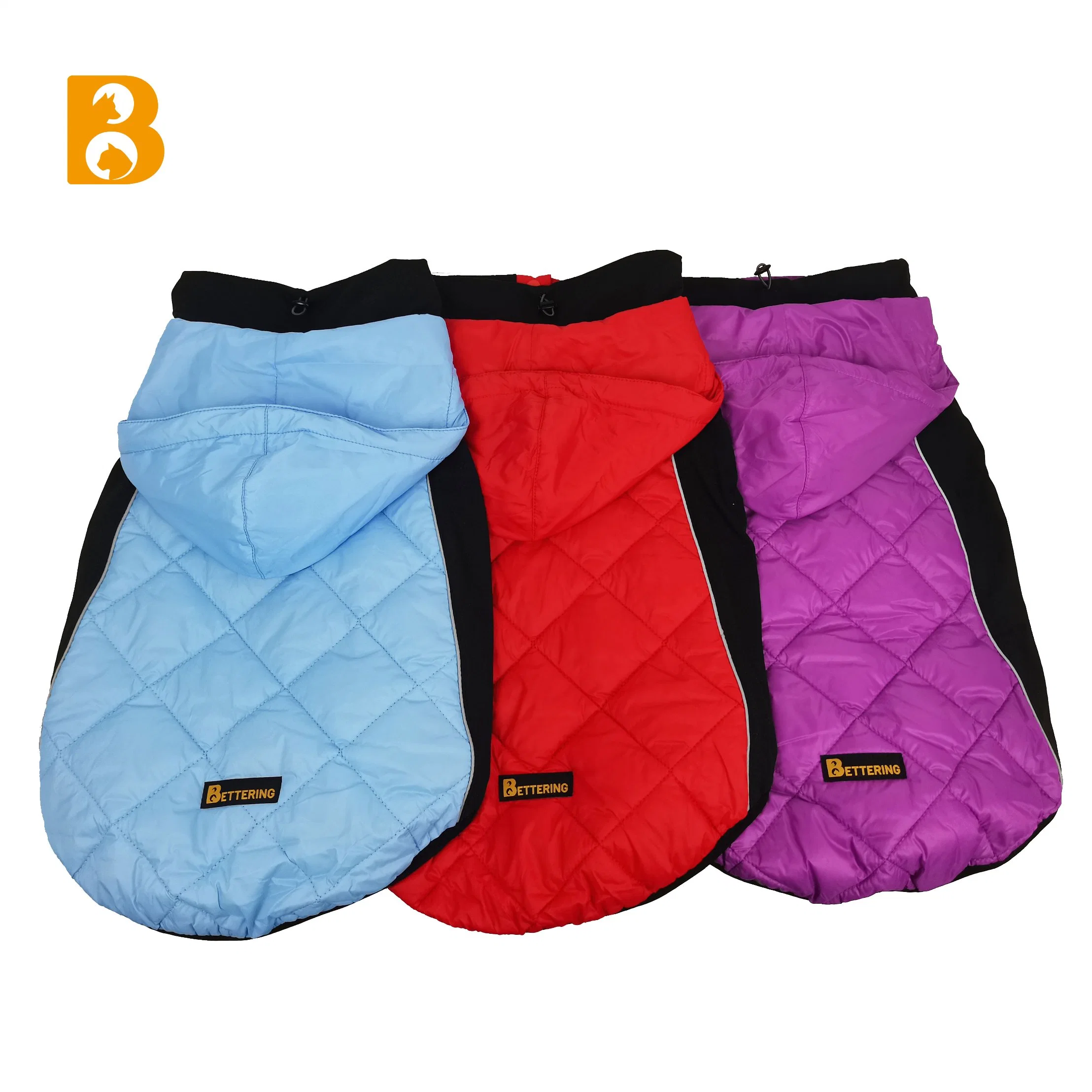 Ropa para perros Nylon Quilted Dog Winter Jacket Coat Pet Product