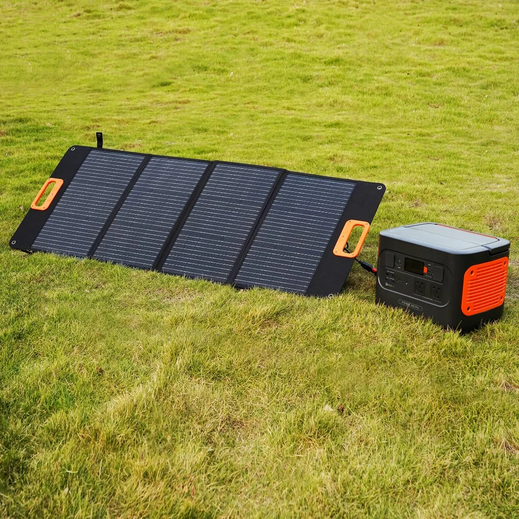 Acampamento portátil dobrável para tablet de 60 W 100 W, 200 W, 400 W, com porta dobrável Telefone Celular Atacado Exterior Sun Power Solar Panel