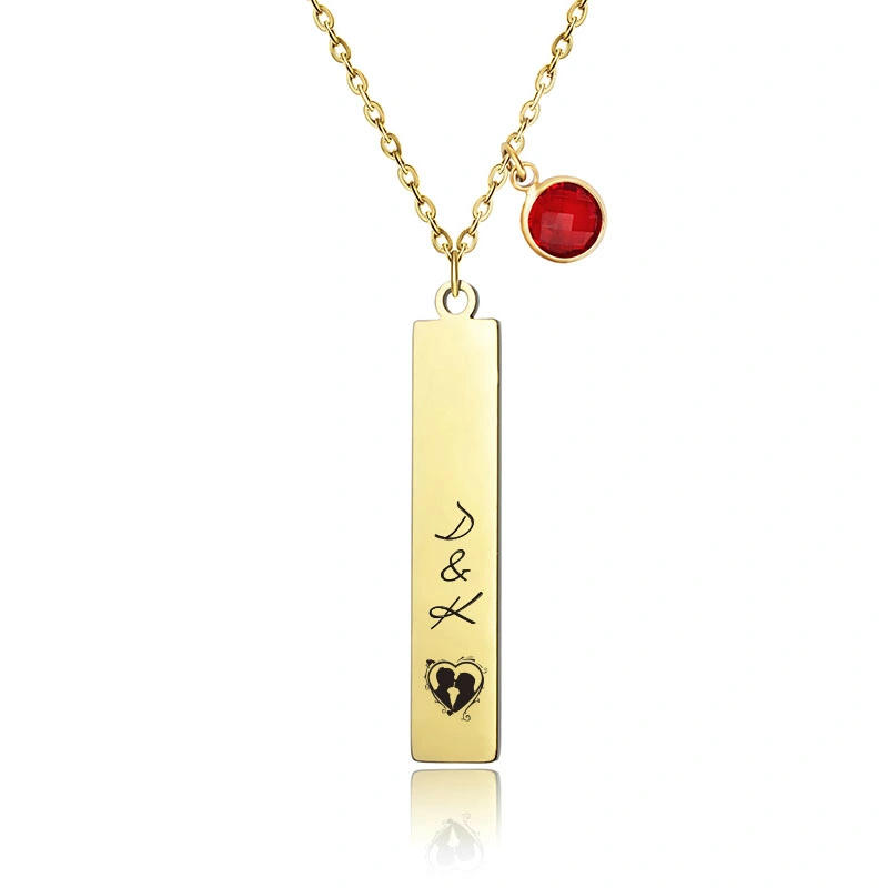 Collier personnalisé pour femmes avec photo gravée et texte, ensemble de bijoux personnalisés.