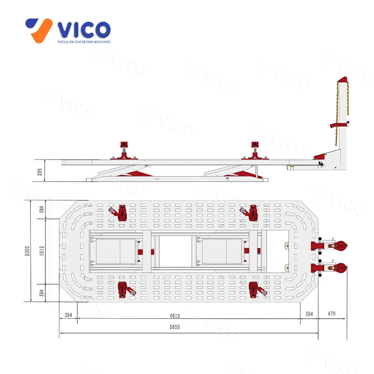 Vico Vehicle Body Frame Machine Rack Automotive Car