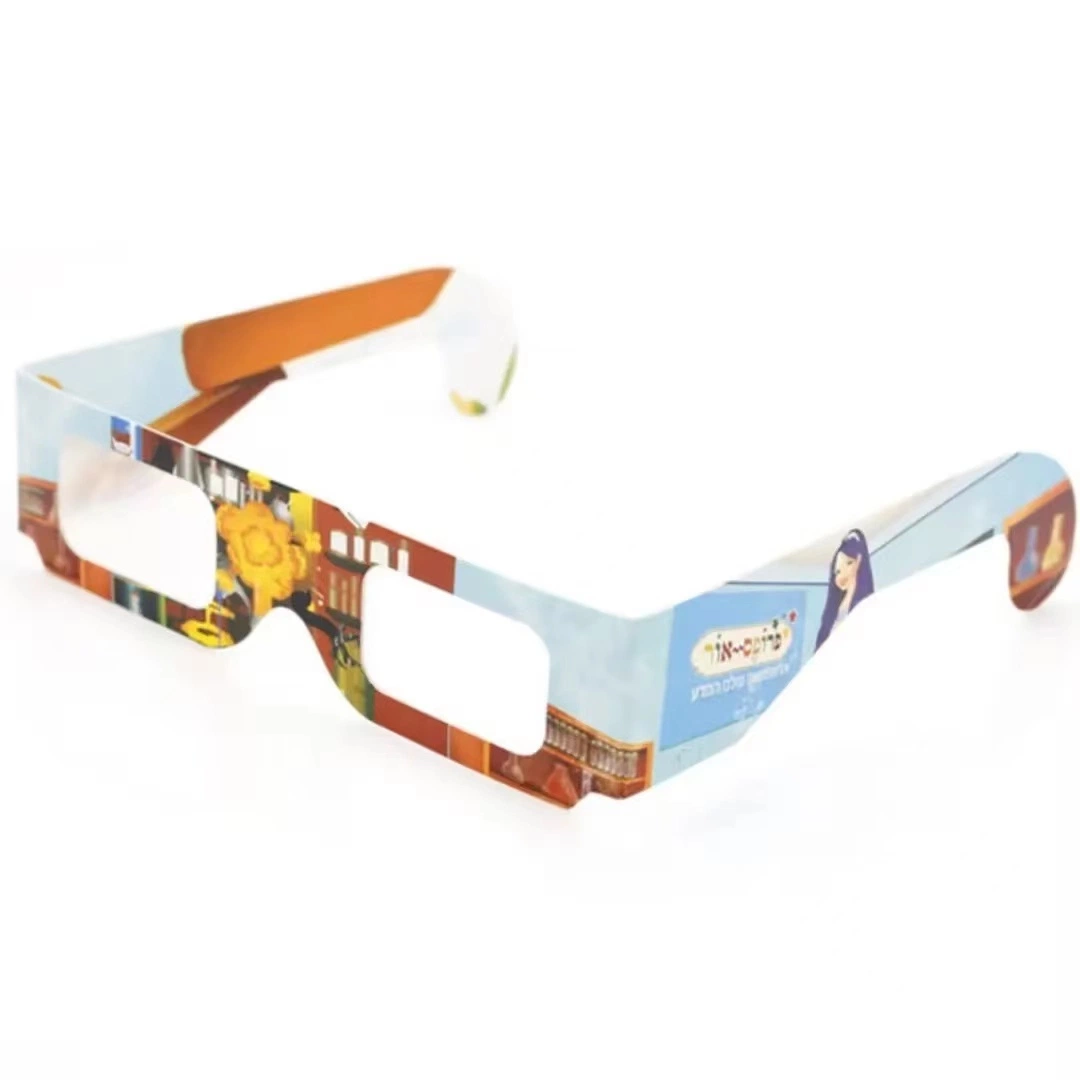 Fashion 3D Eco-Friendly Paper Glasses Entertainment Eyewear for 3D Movie TV Book