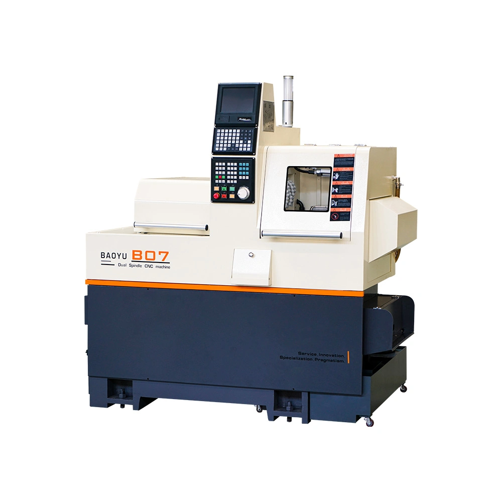 B07 Dual Spindle Swiss CNC Bench Lathe Machine with Drill Boring Functions