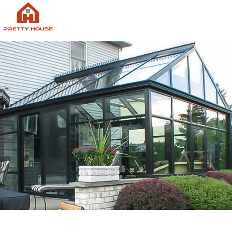 Greenhouse Free Standing Modern Solarium Conservatory Aluminum Glass House Sun Room