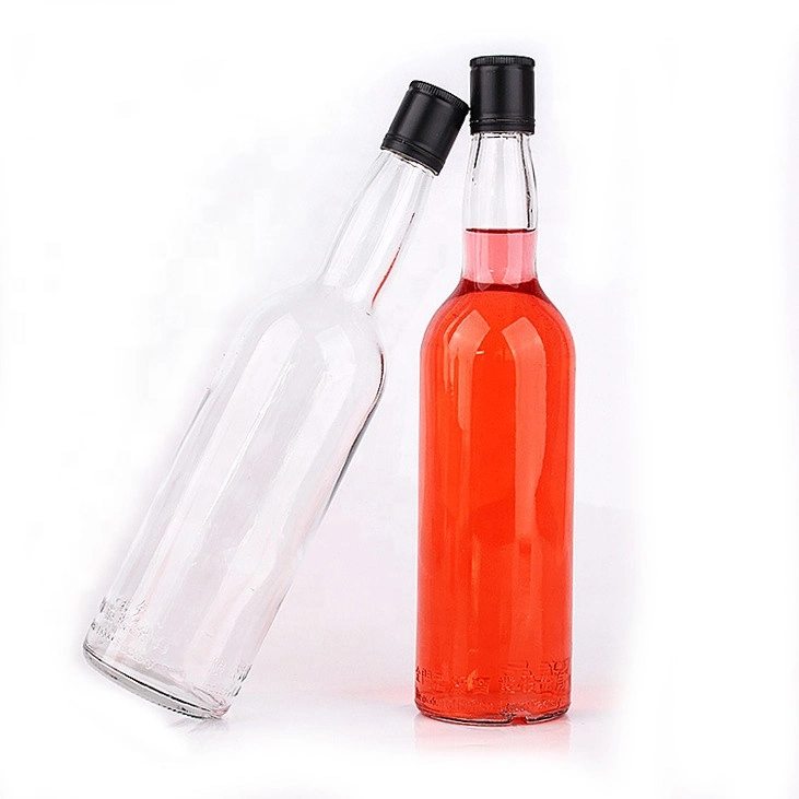 Champagne Bottle 700ml Glass Bottle 500ml with Cap Hand Blown Tequila Bottle Bottle Glass for Spirit