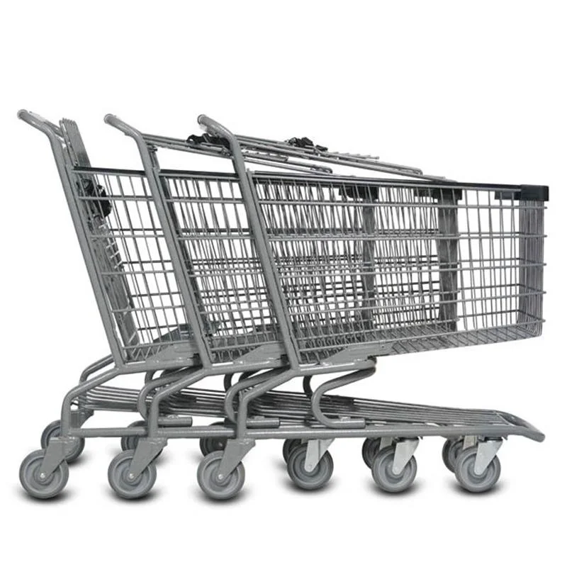 Manufacturer Supply Shopping Trolley Cart Wholesale/Supplier Shopping Trolleys Carts with 4 Wheels