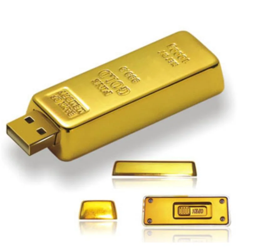 Gold Bar Custom USB Flash Drive (MT025)