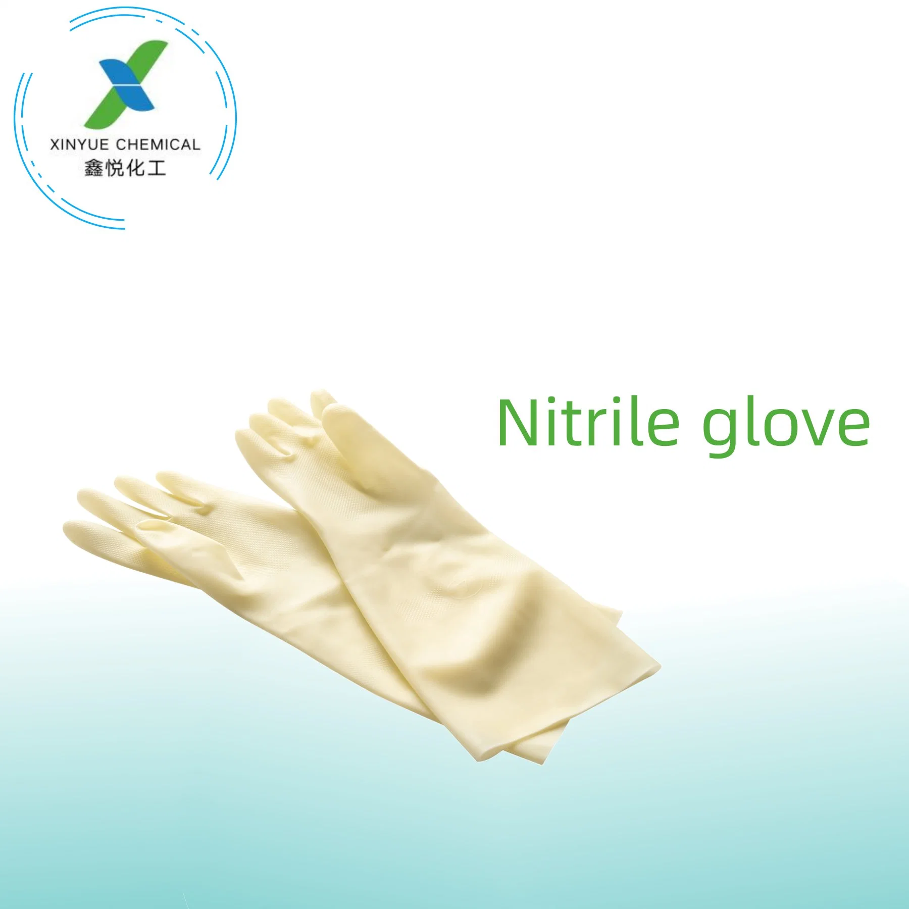 Light Lining Unsupported White Nitrile Chemical Labor Gloves Kt-01