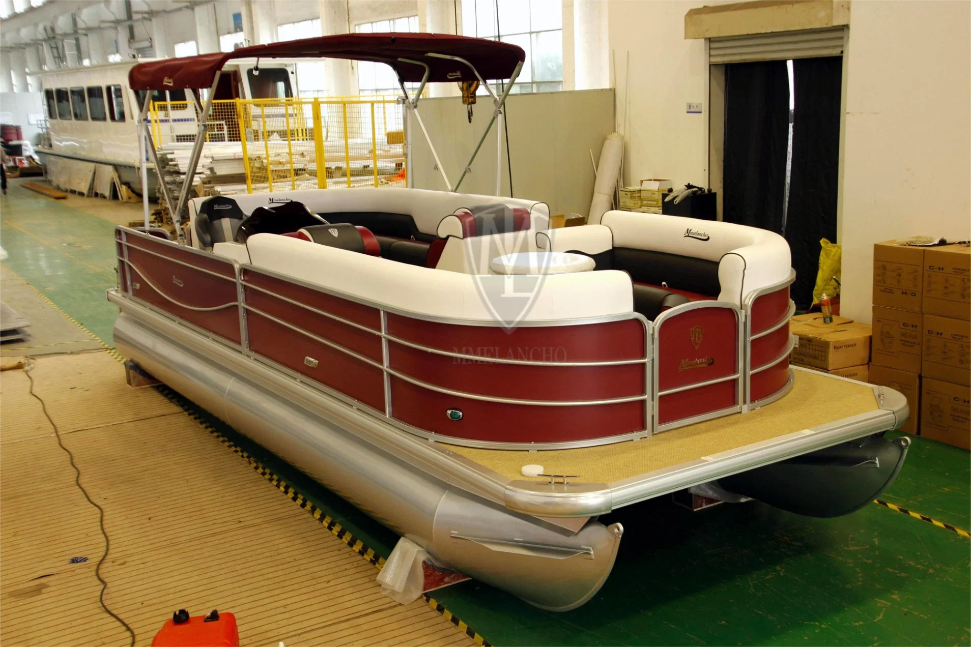 12 Seats 7.98m/26.18FT Customizable Aluminum Pontoon Passenger Ship Boat