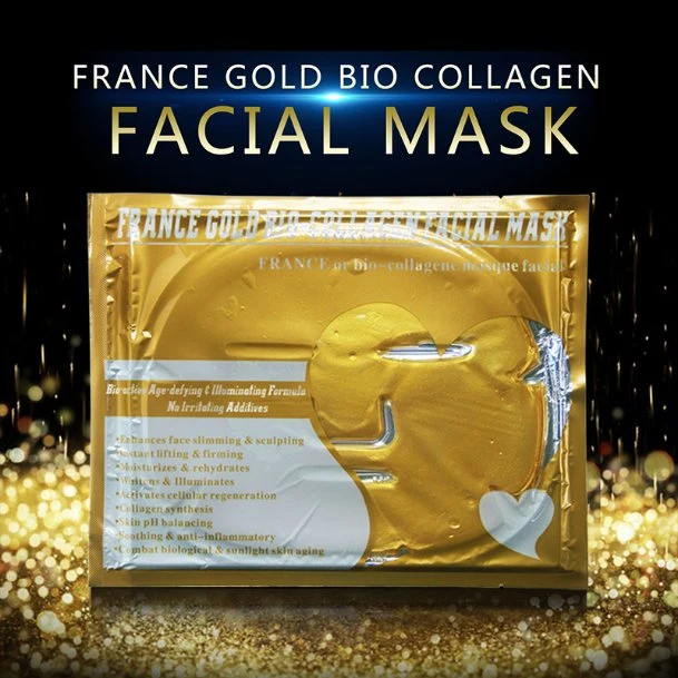 France Gold Face Mask Anti-Wrinkle Face Mask Face Care Mask Jelly Glue Restore Skin Crystal Collagen Facial Mask