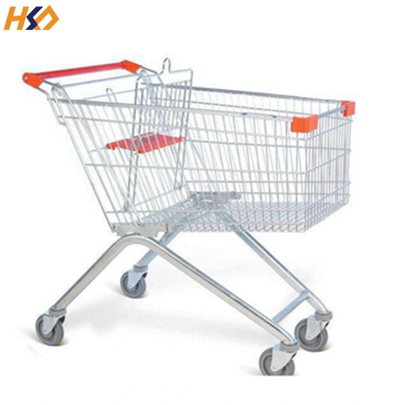 Factory Manufacturer Customized Hand Shopping Cart Metal Treolley Cart Handcart