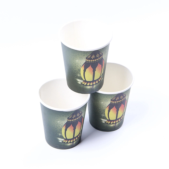 9.5Oz Becol Comercio al por mayor de la Pascua de la Copa de papel Papel de impresión personalizados taza taza de papel desechables