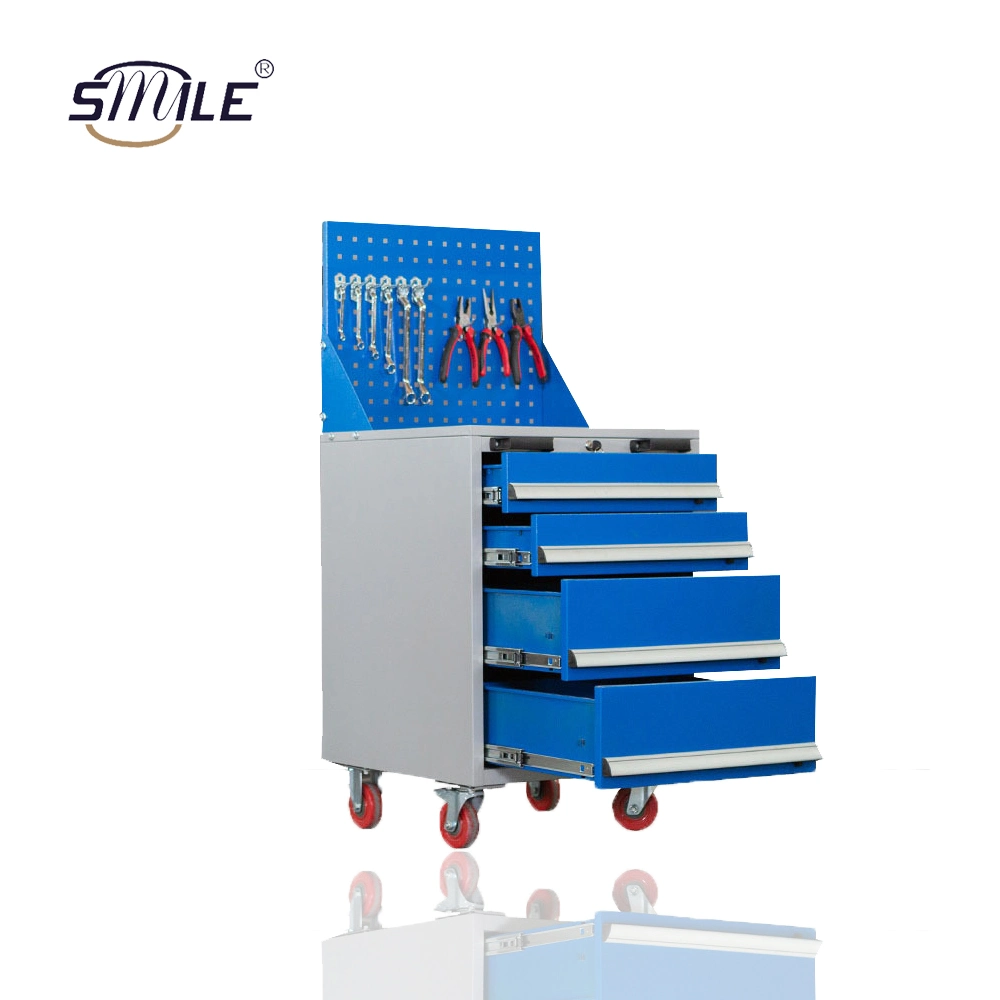 Smile Mobile Garage Workshop Repair Professional Garden Tool Cabinet Organizer Box Heavy Load Drawer Trolley Wheel Casters