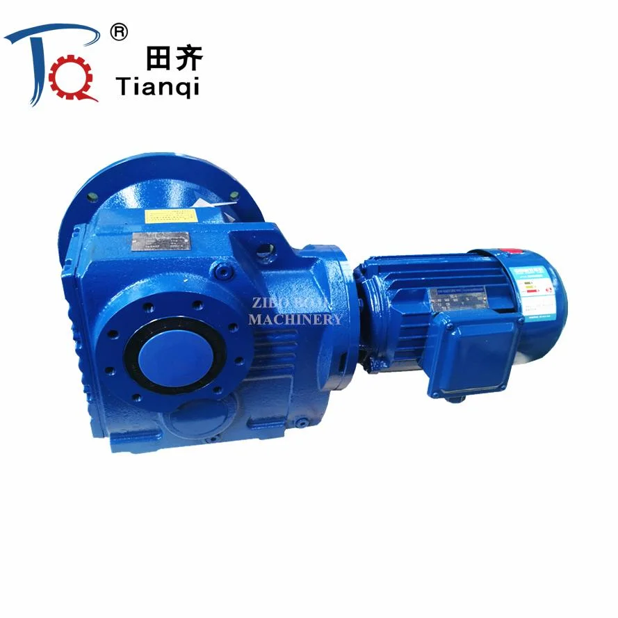 K107 90 Degree Right Angle Helical Bevel Gear Reducer Motor Gearbox