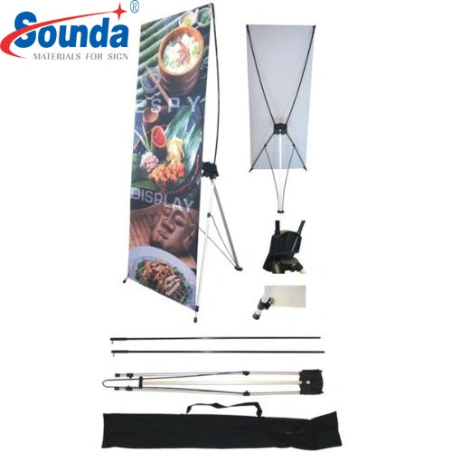 Aluminum Tripod Roll up Banner Stand for Display Exhibition Advertising Equipment