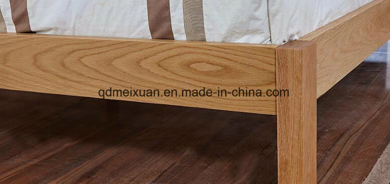 Solid Wooden Bed Modern Double Beds (M-X2339)