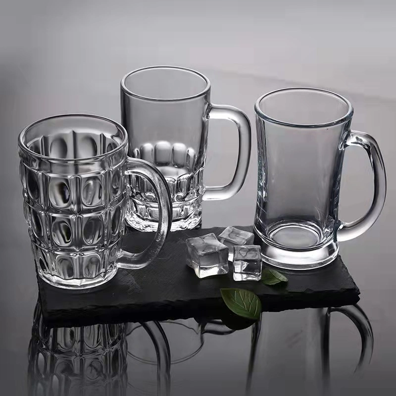 Kundenspezifisches Logo Günstige Bier Werbe-Glas-Cup transparent 399ml Großhandel Becher Mit Glas Und Bier