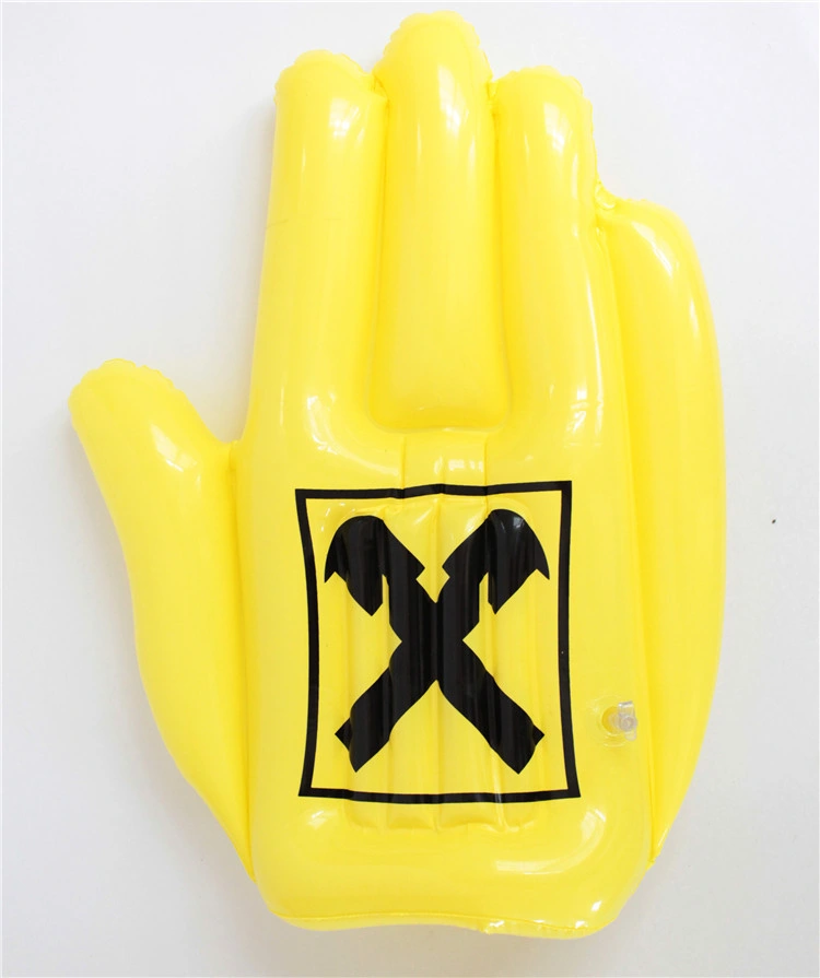 Promotional Inflatable Hand Cheering Clapper Toy for Sports Game with Custom Logo