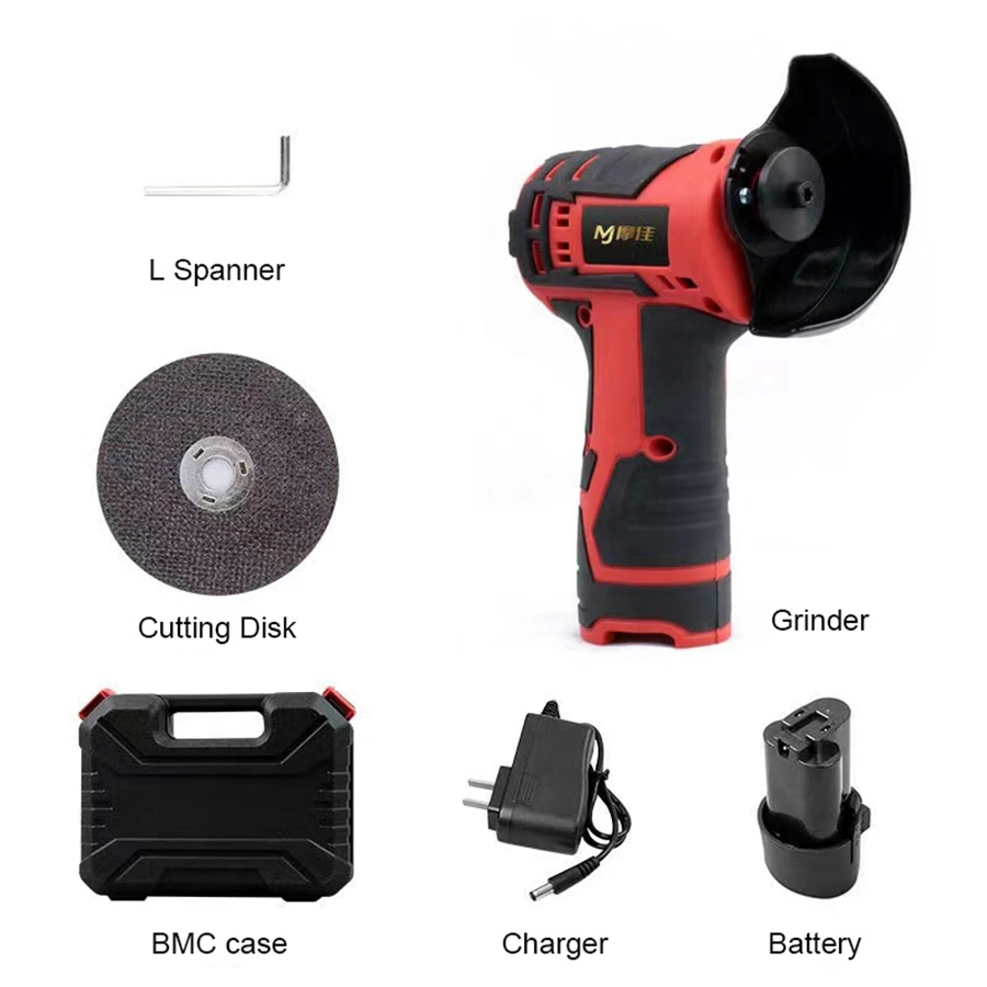 Cordless Power Tools 12V 1/2 Inch Electric Mini Cordless Angle Grinder Tool