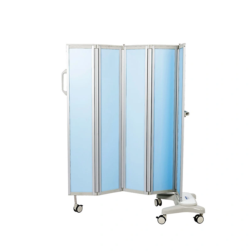 Medical Privacy Screens Folding Room Divider Mobile Hospital Ward Screen