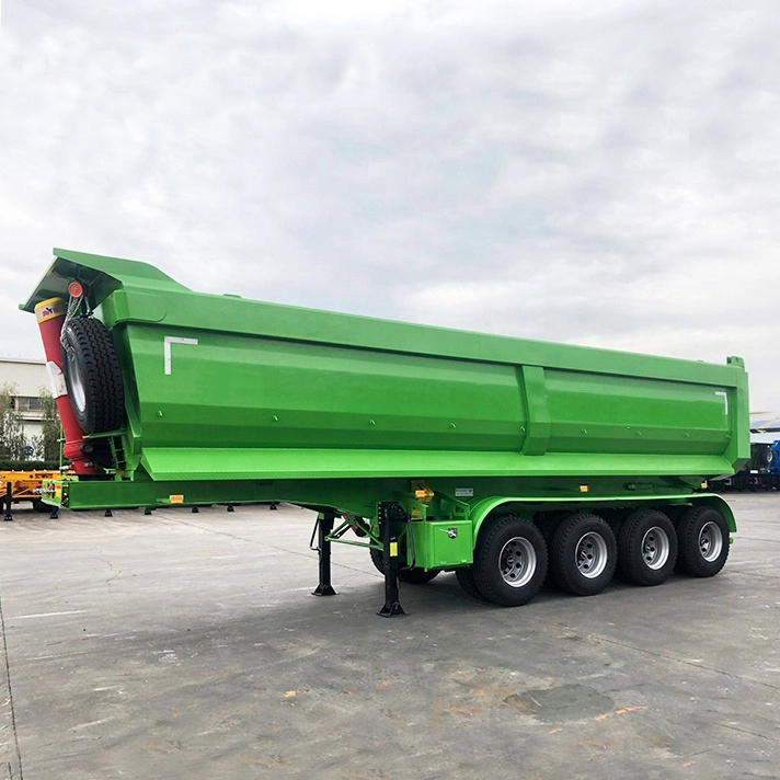 Luckin U Shape Tipper/Dump/Tipping Semi Trailer with Spring/Air Bag Suspension