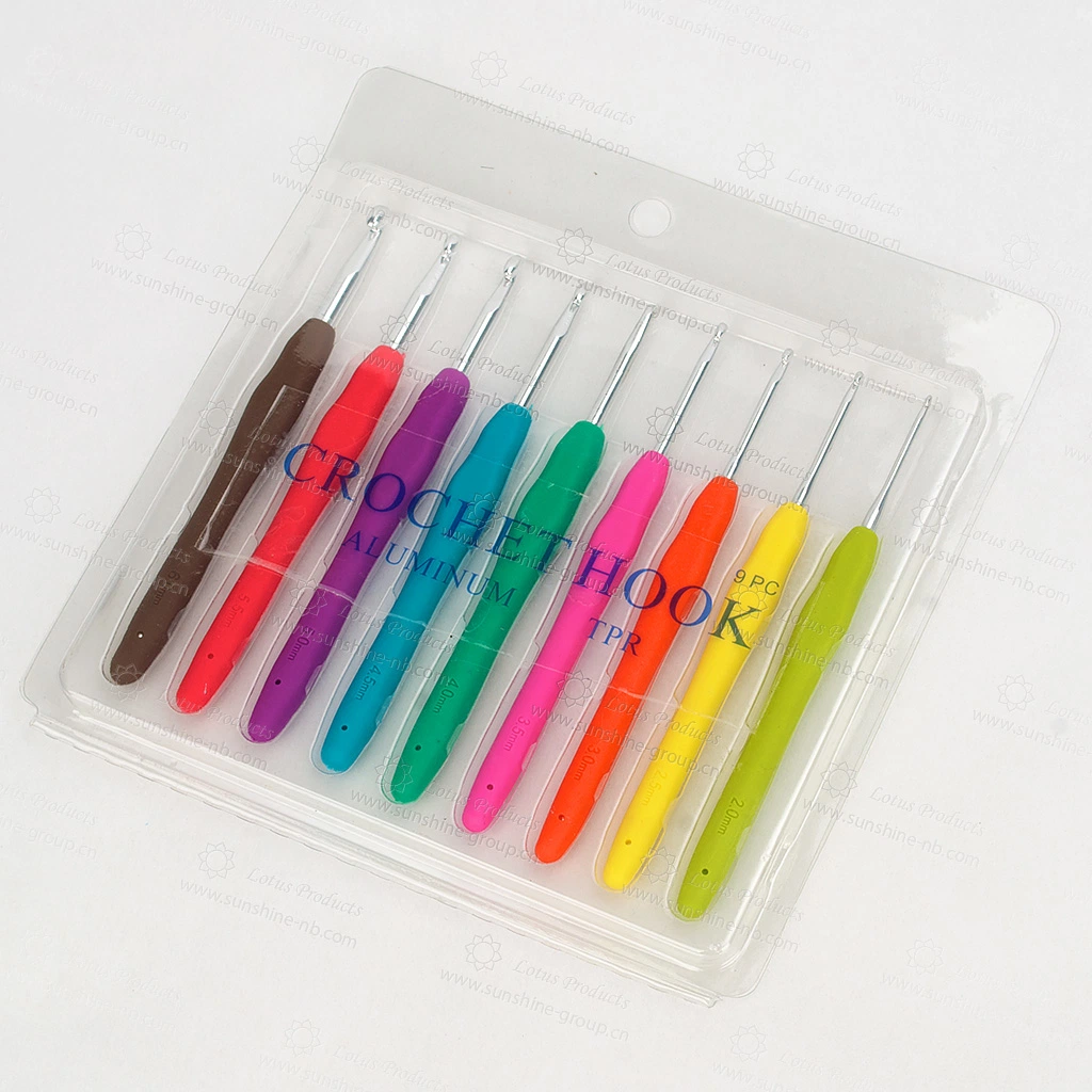 Soft Rubber Handle Crochet Hook Set