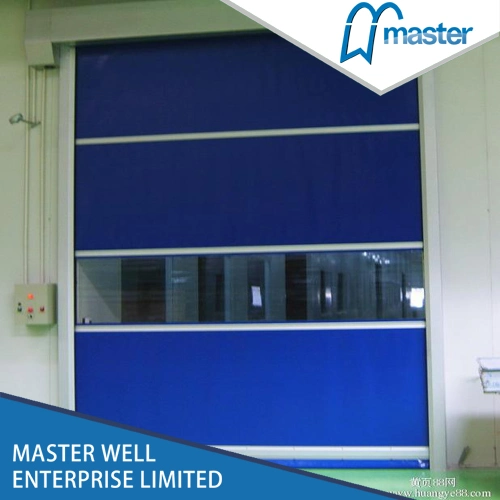 High Speed Sheet Shutter Door Rapid Industrial Insulated Spiral Roll-up PVC Fast Door