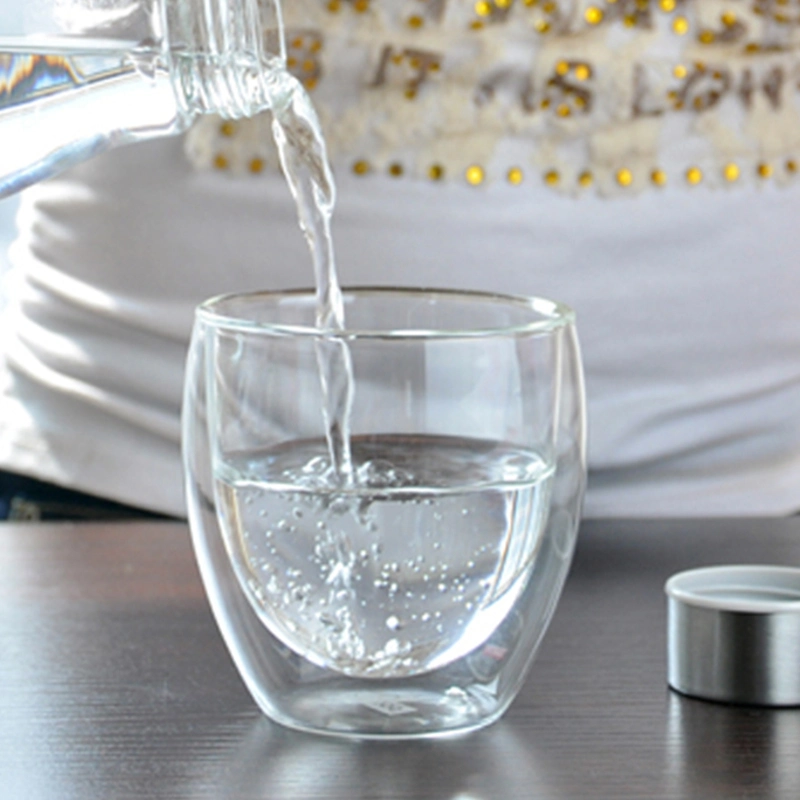 Clear Transparent Hand Made Heat Resistant Borosilicate Glass Cup Mug