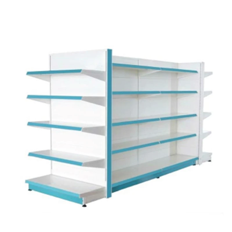 Double Sided Display Gondola Supermarket Shelf