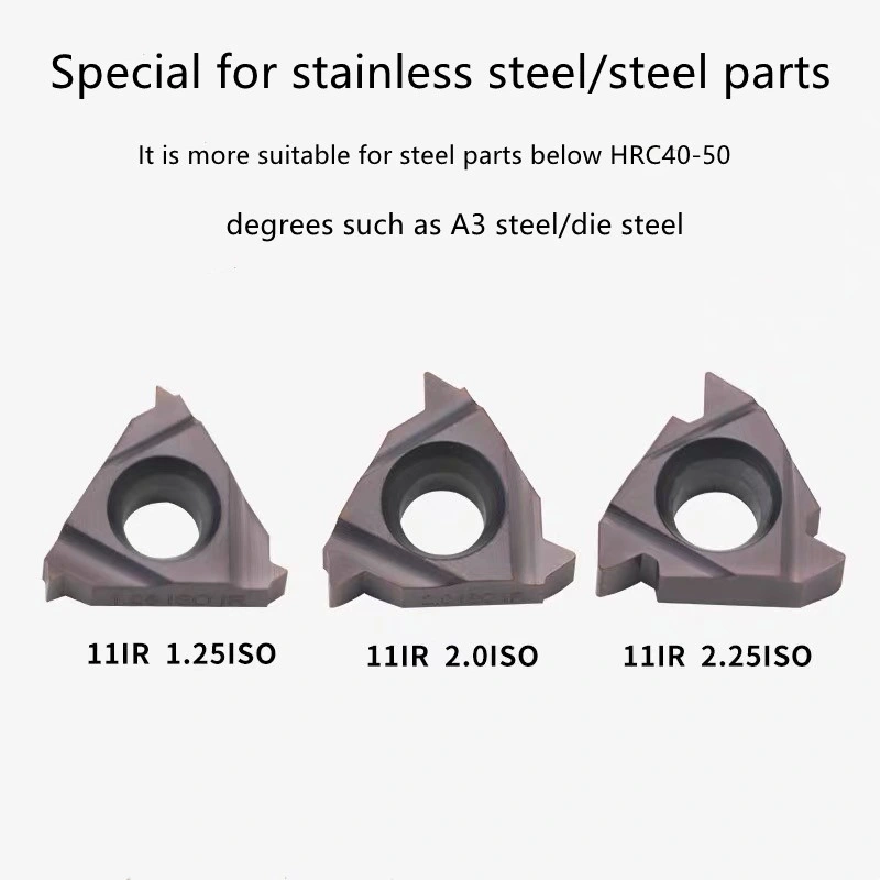 Wyk de rosca de carburo inserciones de corte CNC|Changzhou IR 16AG55 VP15TF735 de la UE6020 Nosotros Herramienta de giro de rosca insertos de carburo torno Herramienta de corte