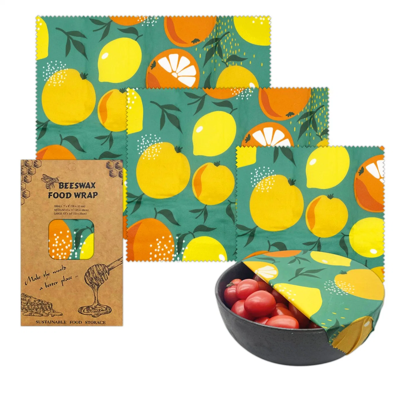 Reusable Shrink Wrap Beeswax Food Wraps