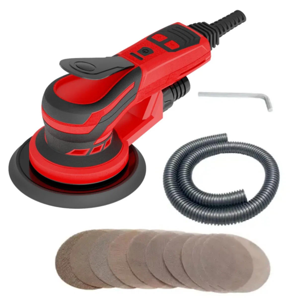 110 - 220V Sander elétrico sem escovas com broca de 150 mm para placa traseira 2,5 mm 5,0mm 8.0mm para o cuidado de Sanders Brushless para carros e madeiras Techway