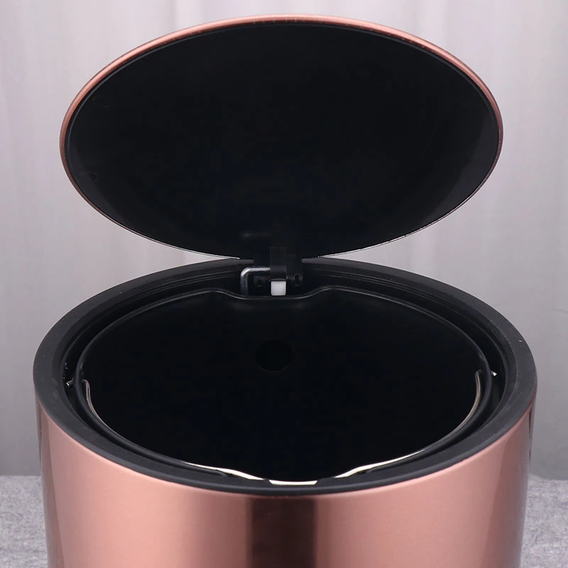 Customized Color 6L 9L Stainless Steel Waste Bin Office Hotel Garbage Can Kitchen Trash Can