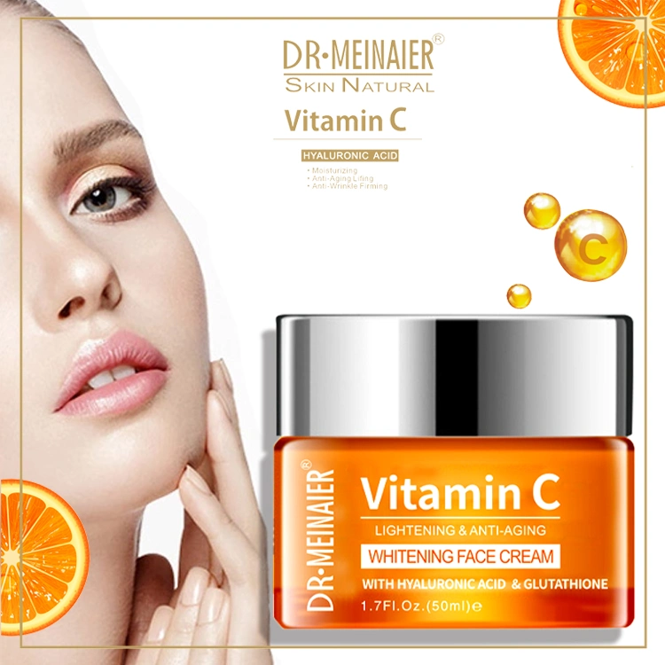 Buen Precio de Venta caliente Vitamina C, Ácido Hialurónico Crema Facial blanqueador Glutatión