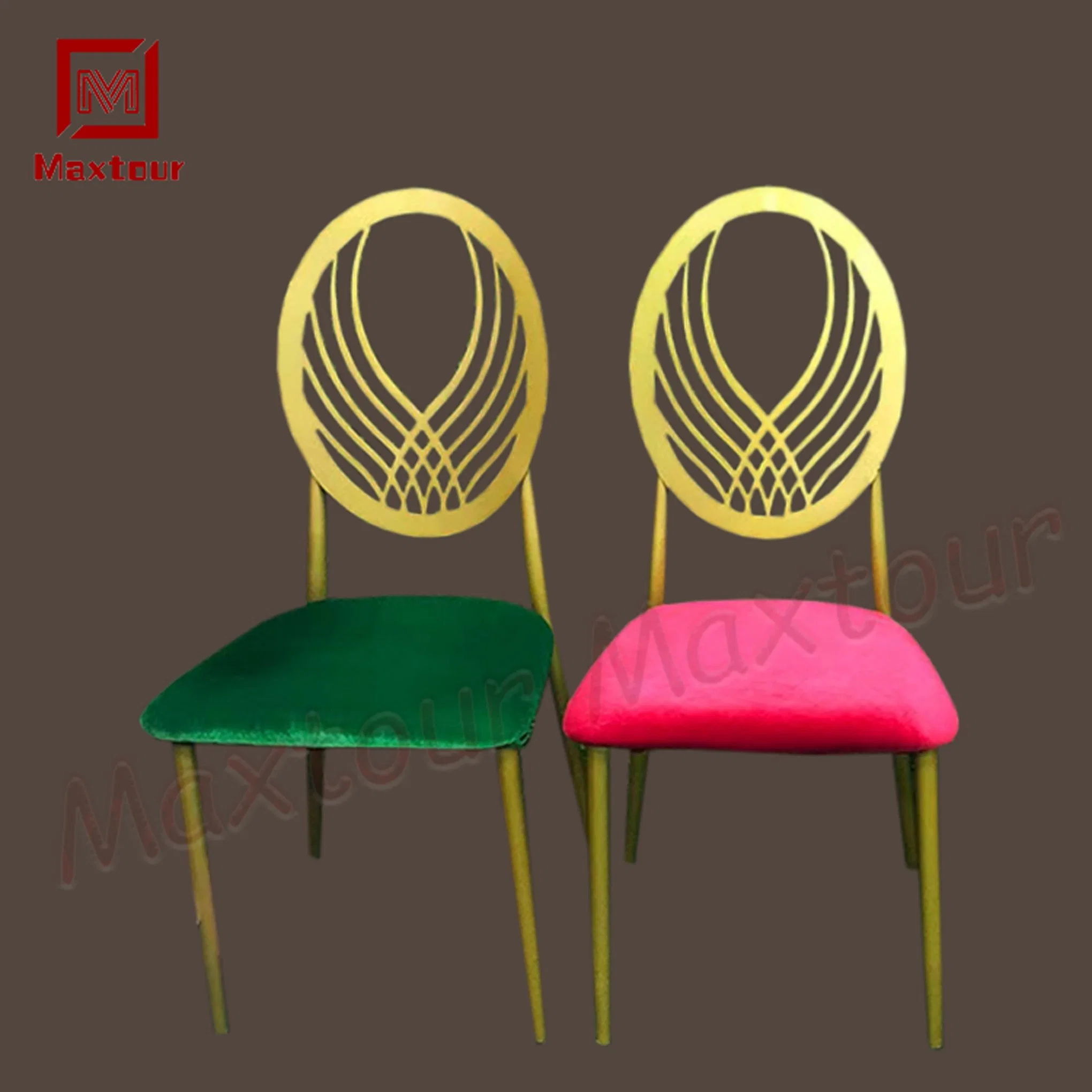 Garden Metal Event Chairs Unique Design Meeting Dining Chairs for Home Event