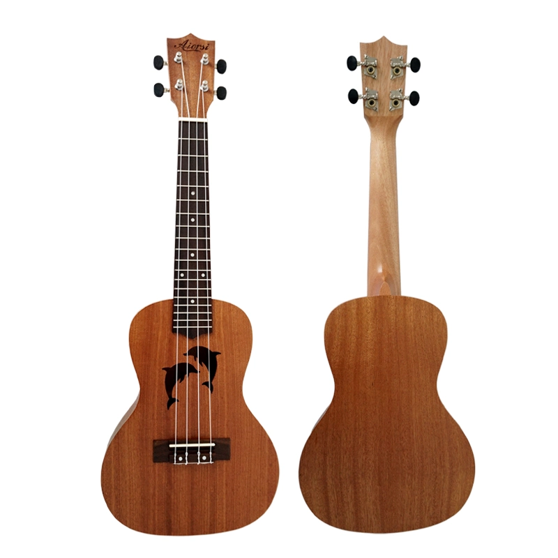 China Aiersi Brand Quality Starter Plywood Body Dolphin Hawaii Ukulele