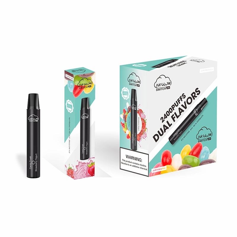 Interruptor de aire brille con 6ml bolígrafo desechable Vape 2400 inhalaciones Vape 2 en 1