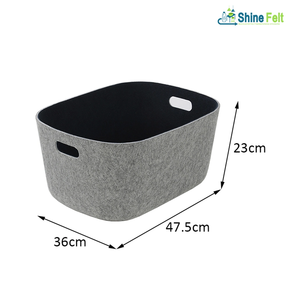 Laundry Basket Felt Storage Basket Shopping Basket Storage Box Diaper Bag Molding Storage Container Custom Color Slim Laundry Hamper Bucket for Home and Office